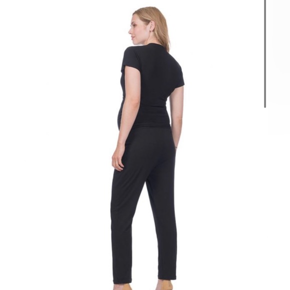 Seraphine Black Maternity Jumpsuit - Picture 2 of 3